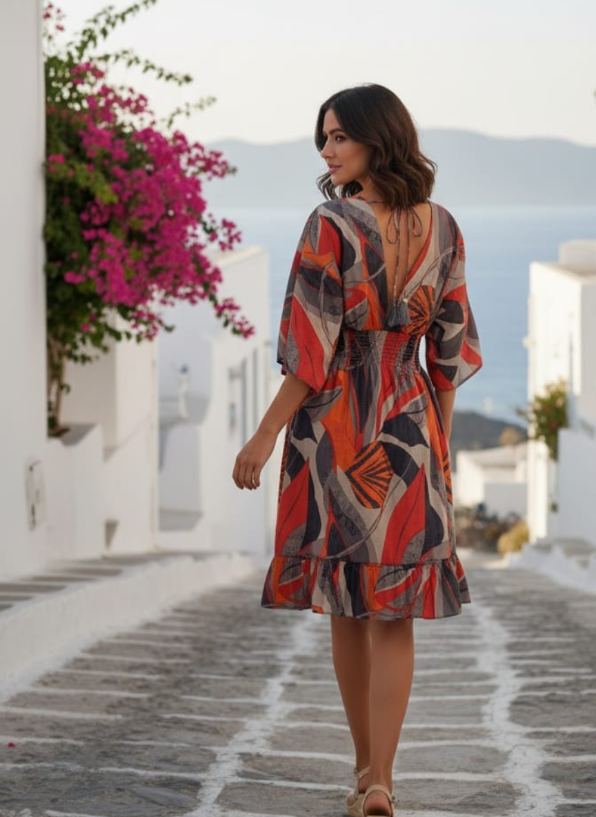 The Santorini Sunset Boho Midi Dresses | Dresses | Western Wear