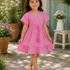 Baby Girls Pink Breeze Smocked Waist Casual Midi Dress