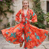 Baby Girls Orange Marbel Printed Tie-Front Crop Top & Flared Palazzo Pant Co-ord Set